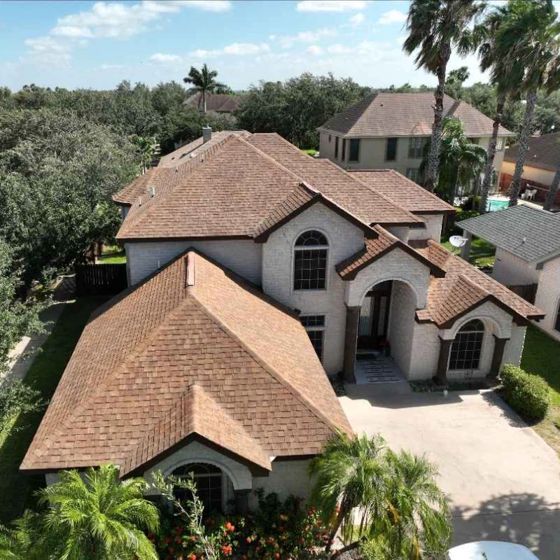 luxurious house with new roof shingle